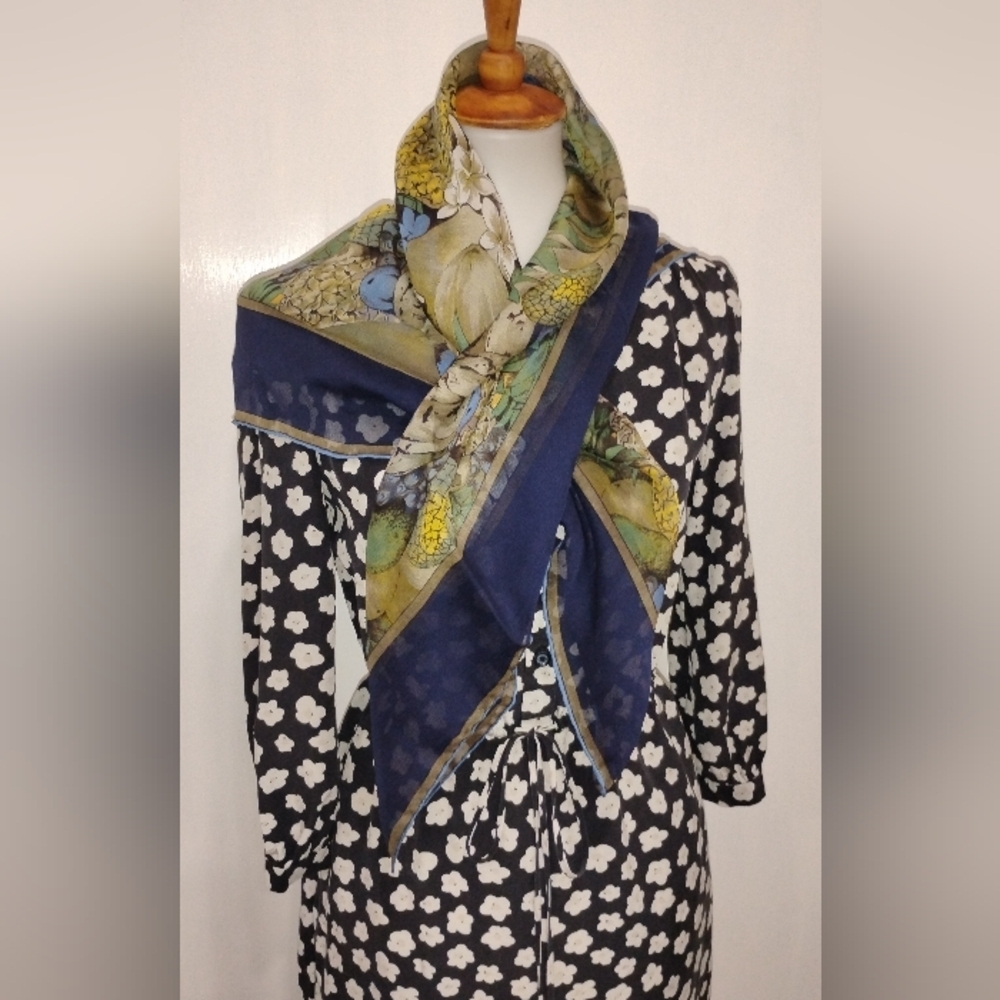 KATE SPADE FLORAL SILK DRESS - Picture 5 of 11